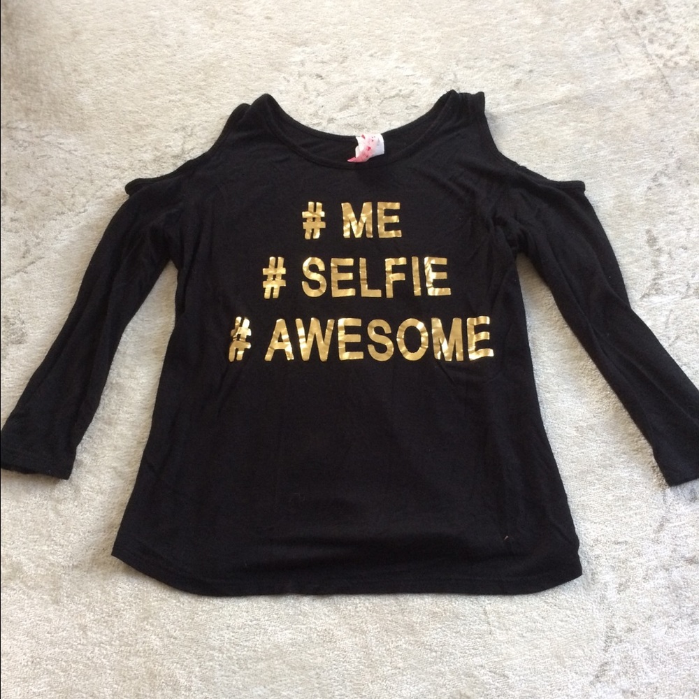 Black Off The Shoulder Shirt